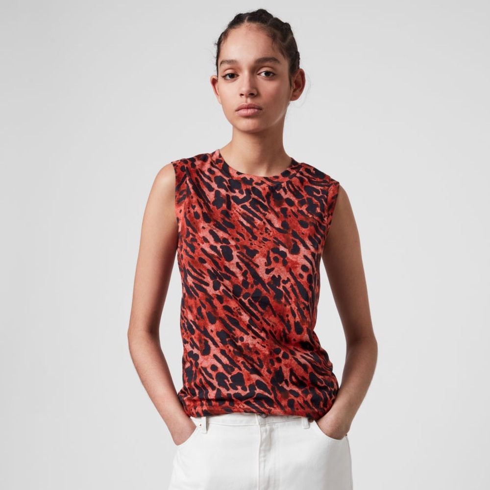 All Saints Leopard Top